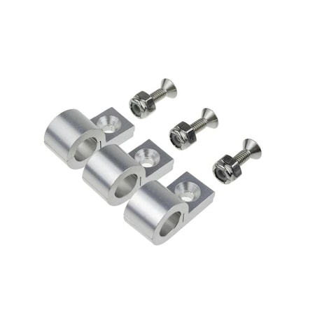 Red Horse Performance 3/16" POLISHED ALUMINUM LINE CLAMPS - 6PCS/PKG 320-316-5
